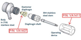 VA1407 - Replacement Silicone Membrane-Diaphragm